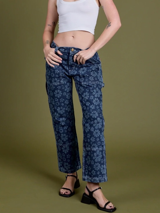 Big Bud Press Denim - Big Bud Press MID-RISE CARPENTER JEANS LAZY DAISY